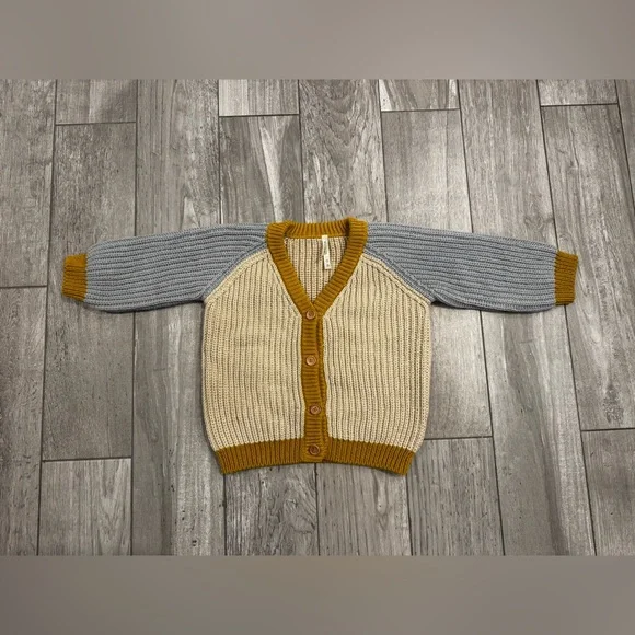 Wild Wawa Rainbow Knit Cardigan size 3-4 - Picture 3 of 7